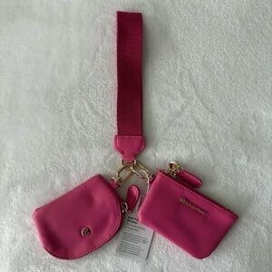 Lululemon Dual Pouch Wristlet - hot pink